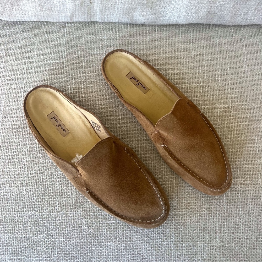 Paul Green Brown Suede Loafers